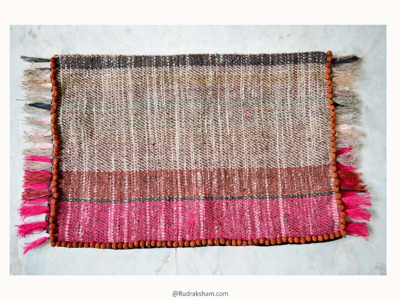 Rudraksha Mat for Meditation Woolen Aasana Mat