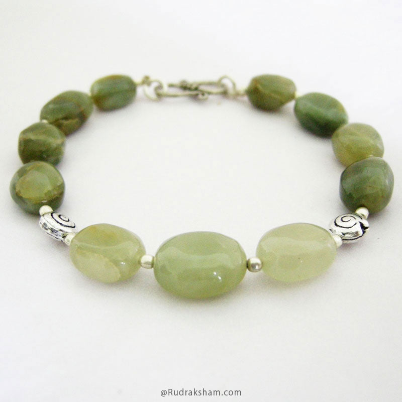 Ketu Zodiac Bracelet | Cat's Eye Beads Bracelet with Silver accessories to remove the malefic effects of Planet KETU