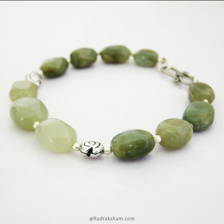 Ketu Zodiac Bracelet | Cat's Eye Beads Bracelet with Silver accessories to remove the malefic effects of Planet KETU