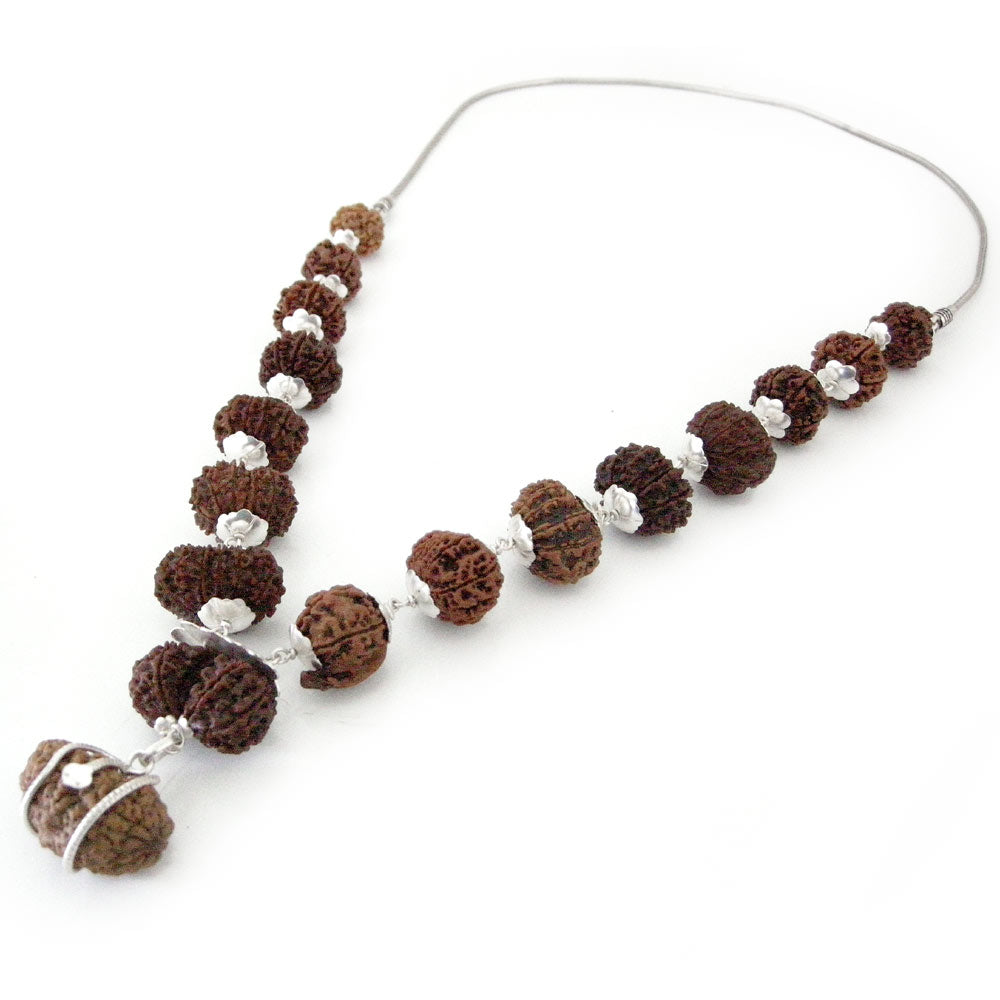 1 to 14 Mukhi Energized Collector Rudraksha Kantha Mala With Gauri Shankar and Ganesh Bead | Configuration - 2