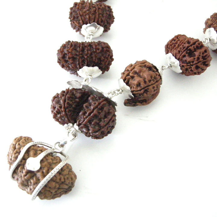 1 to 14 Mukhi Energized Collector Rudraksha Kantha Mala With Gauri Shankar and Ganesh Bead | Configuration - 2