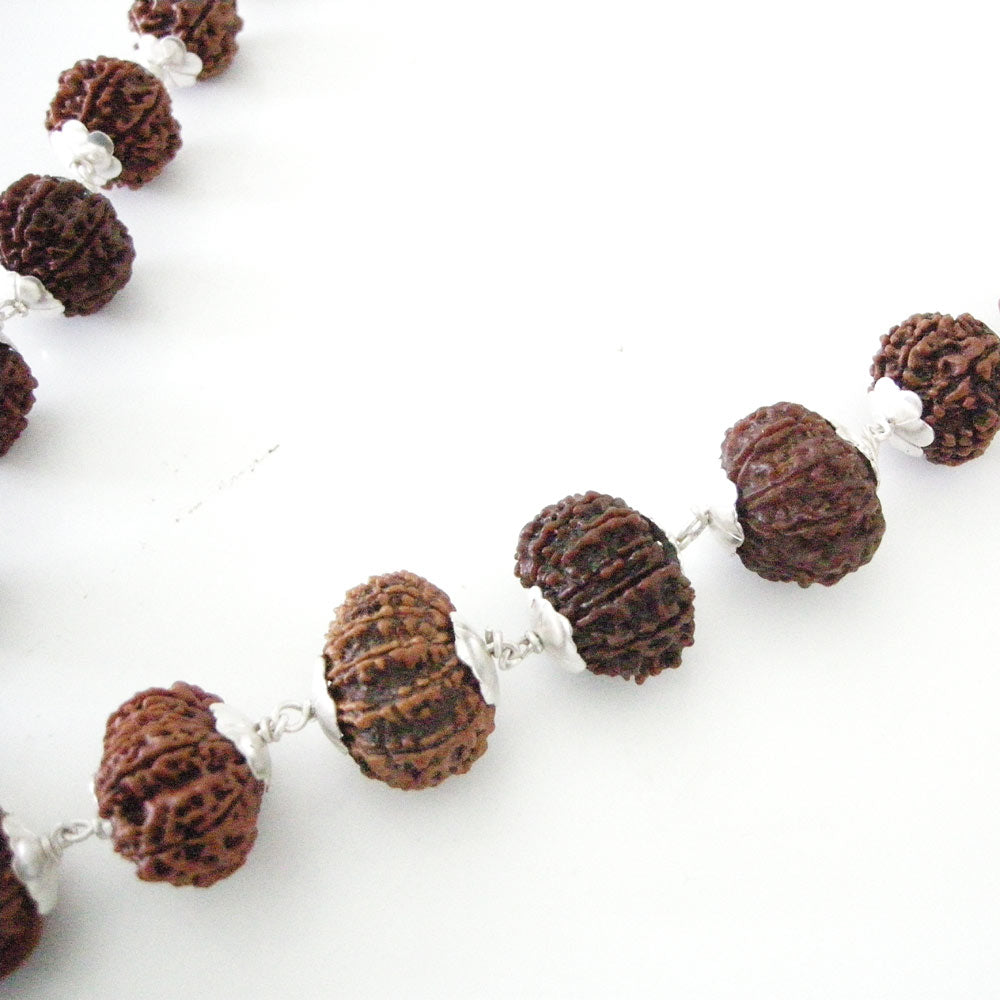 1 to 14 Mukhi Energized Collector Rudraksha Kantha Mala With Gauri Shankar and Ganesh Bead | Configuration - 2