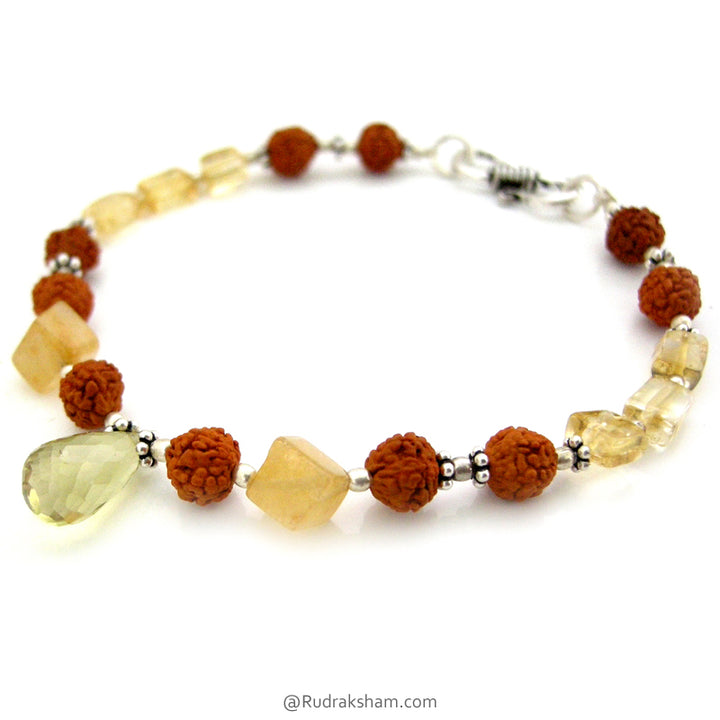 Moonstone with Topaz Bracelet