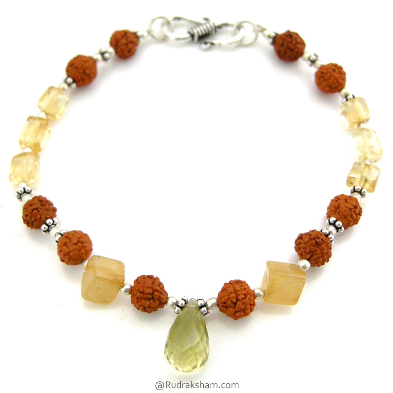 Moonstone with Topaz Bracelet