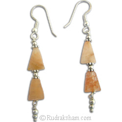 Orange Stone Earring