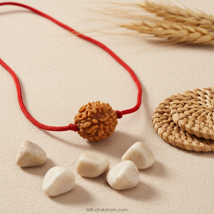 2 Mukhi Rudraksha Bead: Unity & Harmony (Indian / Nepal Origin) NEPAL In Thread