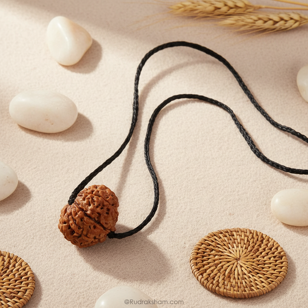 Original 13 Mukhi Rudraksha from Nepal – Power of Attraction & Desire Large In Thread