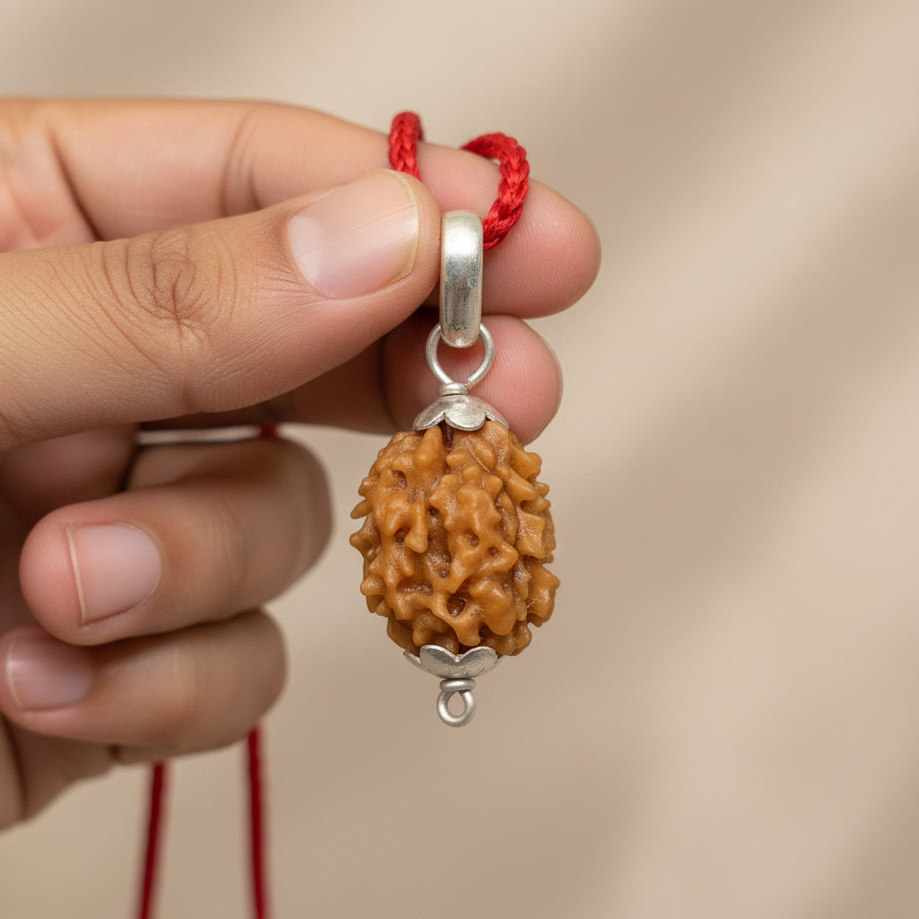 2 Mukhi Rudraksha Bead: Unity & Harmony (Indian / Nepal Origin) INDIA Copper Cap