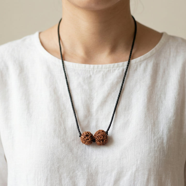 Gemini (Mithun) Business & Communication Bundle - 4 & 6 Mukhi Rudraksha Large In Thread