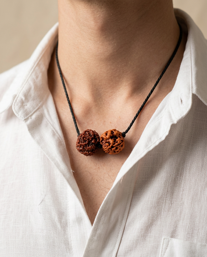 Taurus (Vrish) Stability & Wisdom Bundle - 4 & 7 Mukhi Rudraksha