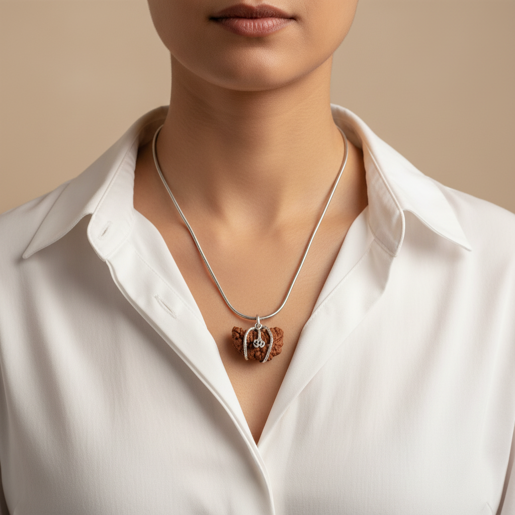 1 Mukhi Rudraksha Kaju Dana (Indian Origin) – Ultimate Consciousness & Leadership Medium St. Steel Chain