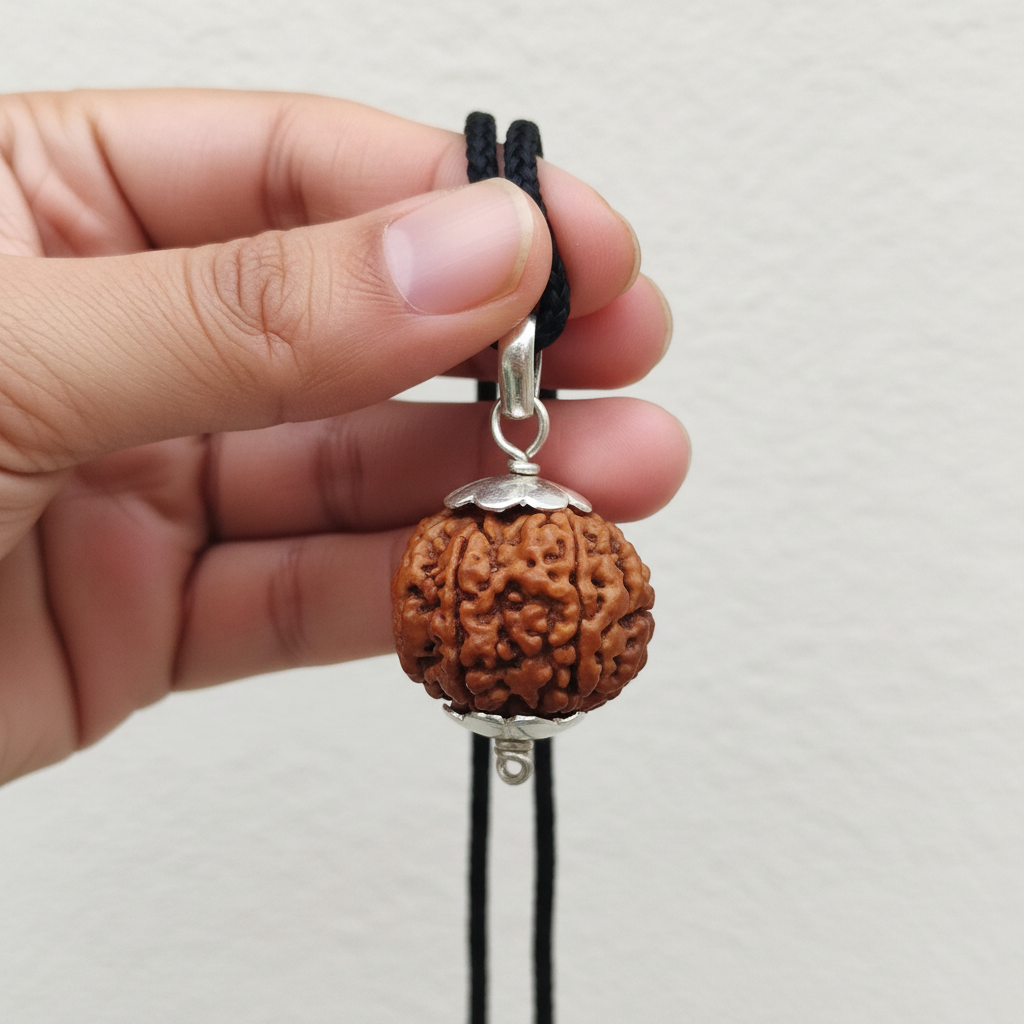 Original 11 Mukhi Rudraksha (Nepal) – Success, Protection & Courage Large Copper Cap