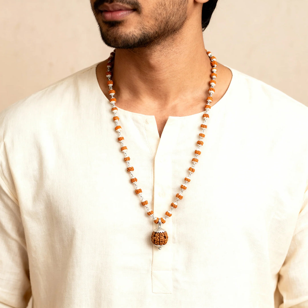 1 Mukhi Rudraksha Kaju Dana (Indian Origin) – Ultimate Consciousness & Leadership Rudraksha Mala