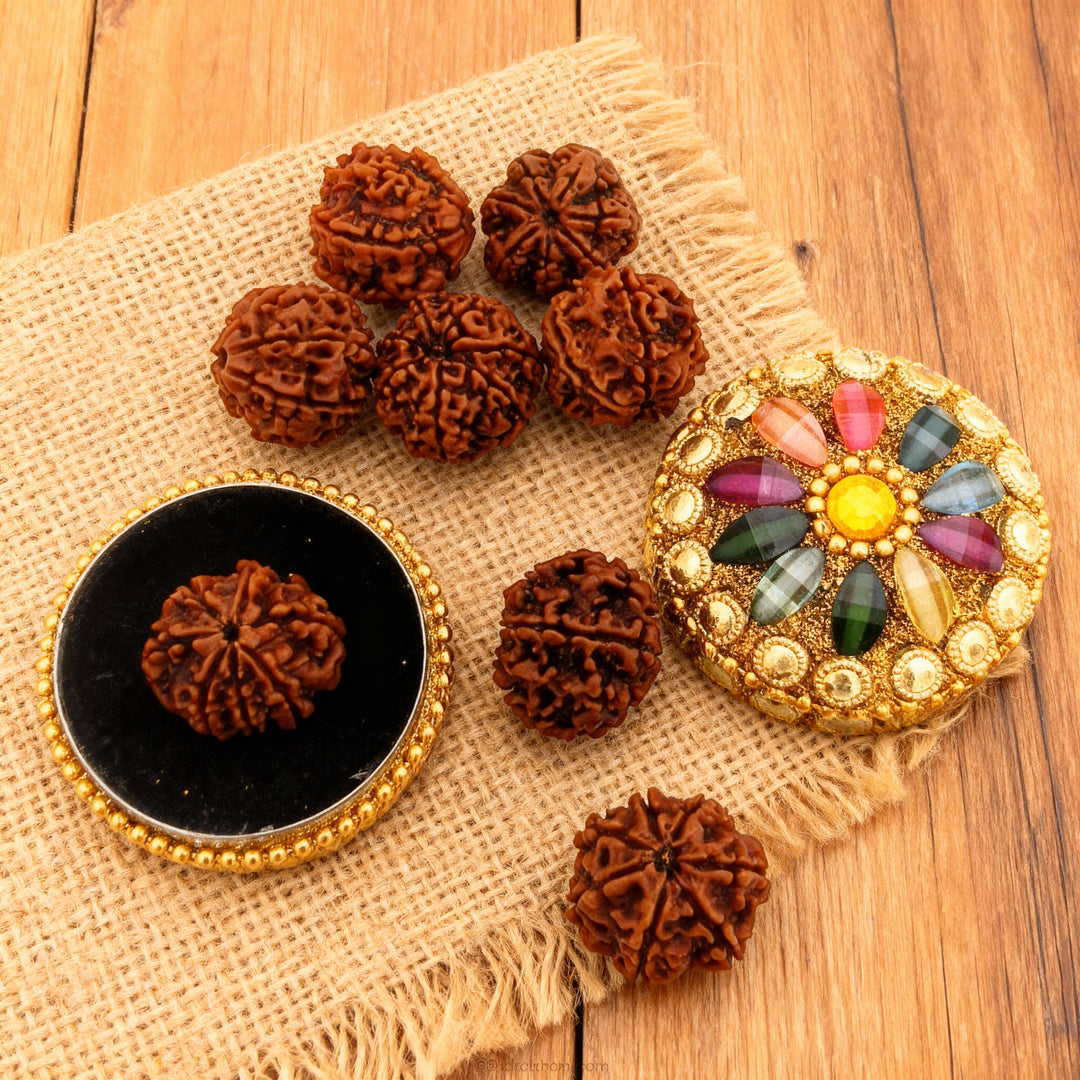 Vintage Designer Metal Trinket / Rudraksha Box | Box for Jewellery and Rudraksha Beads Collection | Rudraksha Box
