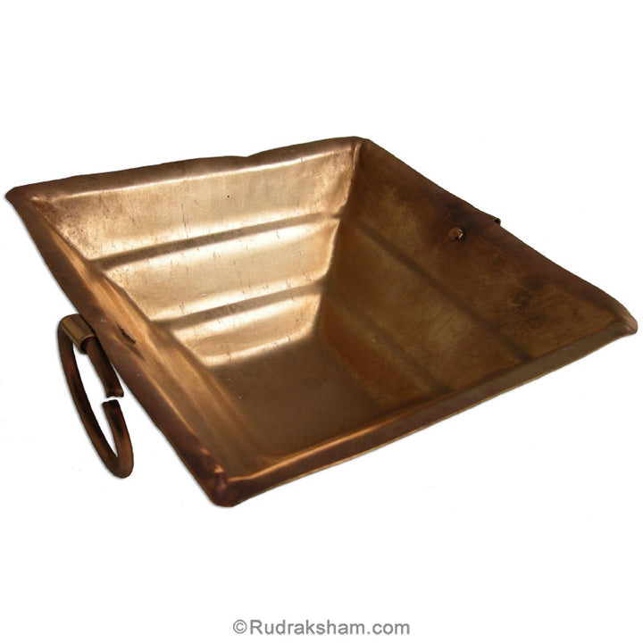 Havan Kund - Agni Pit - Pure Copper Hawan Kund with Handle
