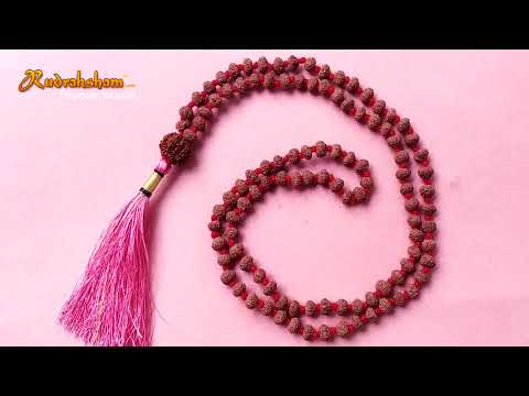 10 Mukhi Rudraksha Indonesian Beads Japa Mala | 108 Beads Java Dus Mukhi Rudraksha Beads Kantha Mala | Dus Mukhi Mala Rosary