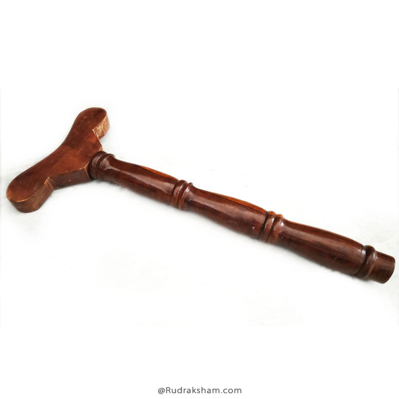  Traditional Meditation Stick | Wooden T Shaped Yoga Danda for Japa | Wooden Staff for Yoga Practice | Yoga Pole | Longde Staff