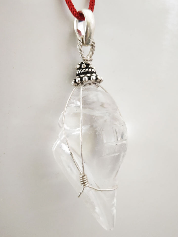 Sphatik Conch Shell Pendant