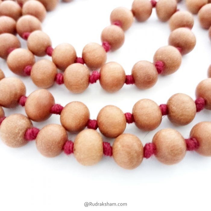 White Chandan Mala 8.00 - 8.50 mm