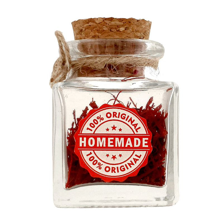 Kabeela Living Kashmiri Mongra Saffron | Kashmir Kesar | Pure Natural & Finest Saffron Threads in Glass bottle with wooden Cork | 3 Gram