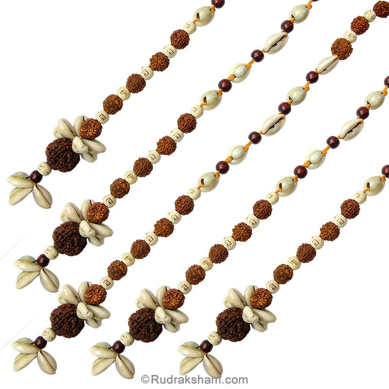 Rudraksha Mala Lines for Hanging