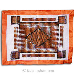 Rudraksha Mat - 3 | Designer Rudraksha Aasana | Handmade Asana Mat for Meditation | Rudraksha Meditation Mat | Rudraksha Healing Mat