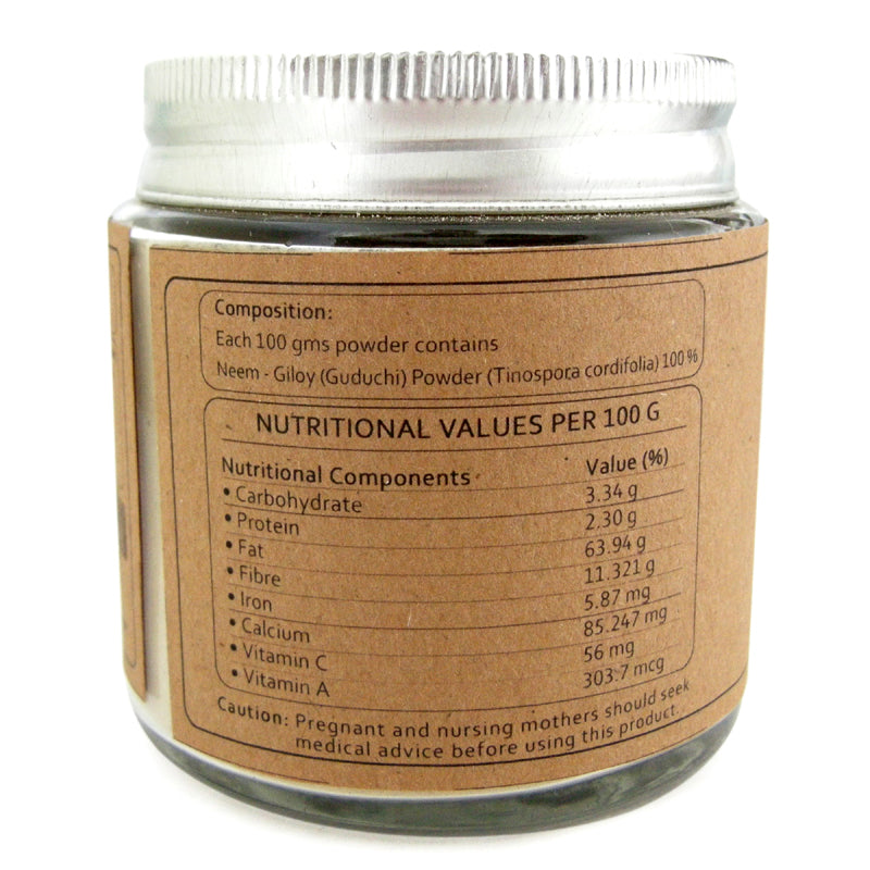  Giloy Powder 100 Grams Glass Jar
