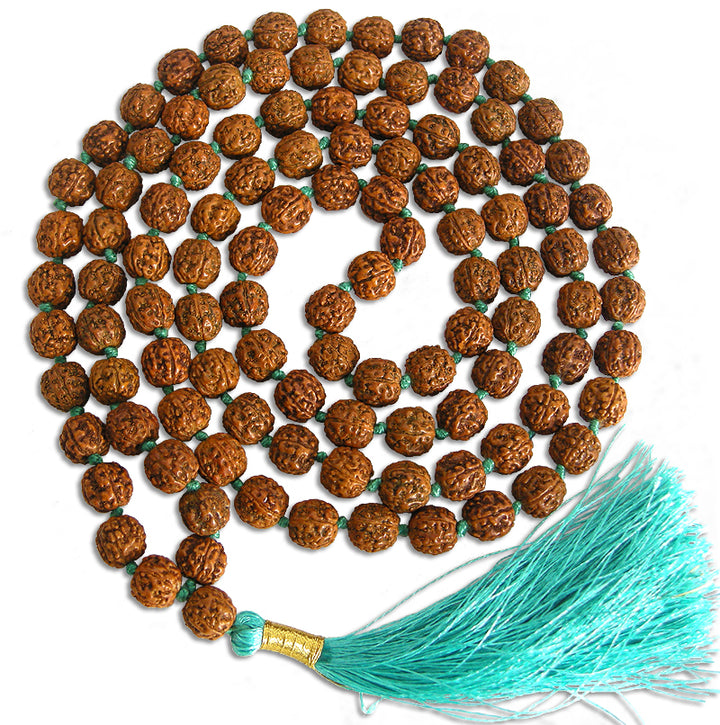 Pathri Rudraksh 10mm Pathri-Chikna Rudraksha Rosary | Rudraksham.com Natural 5 faced ...