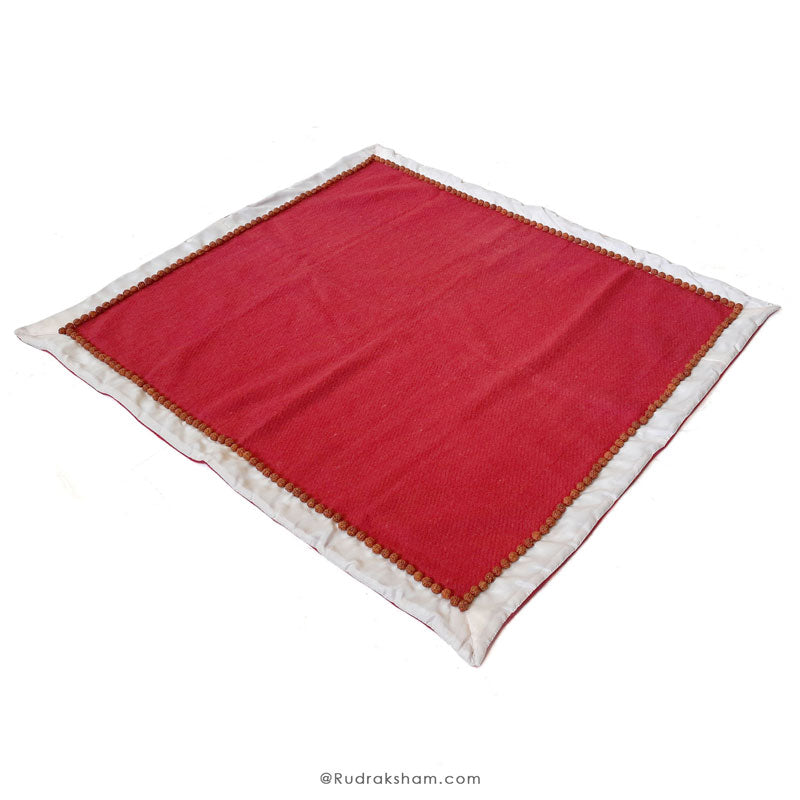 Woolen Puja Asana Red