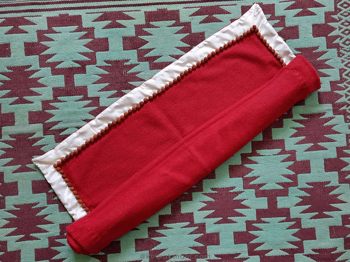 Woolen Puja Asana Red