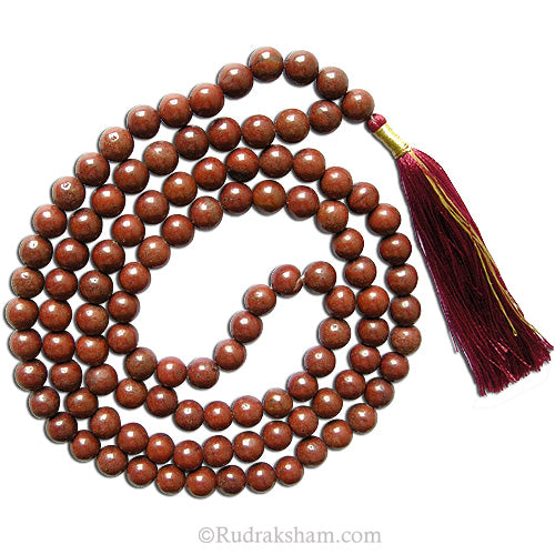  Red Jasper Gemstone Mala