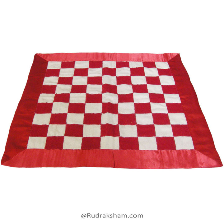 Woolen Puja Asana Red and White