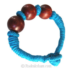Red Sandalwood Triple Wrist Band