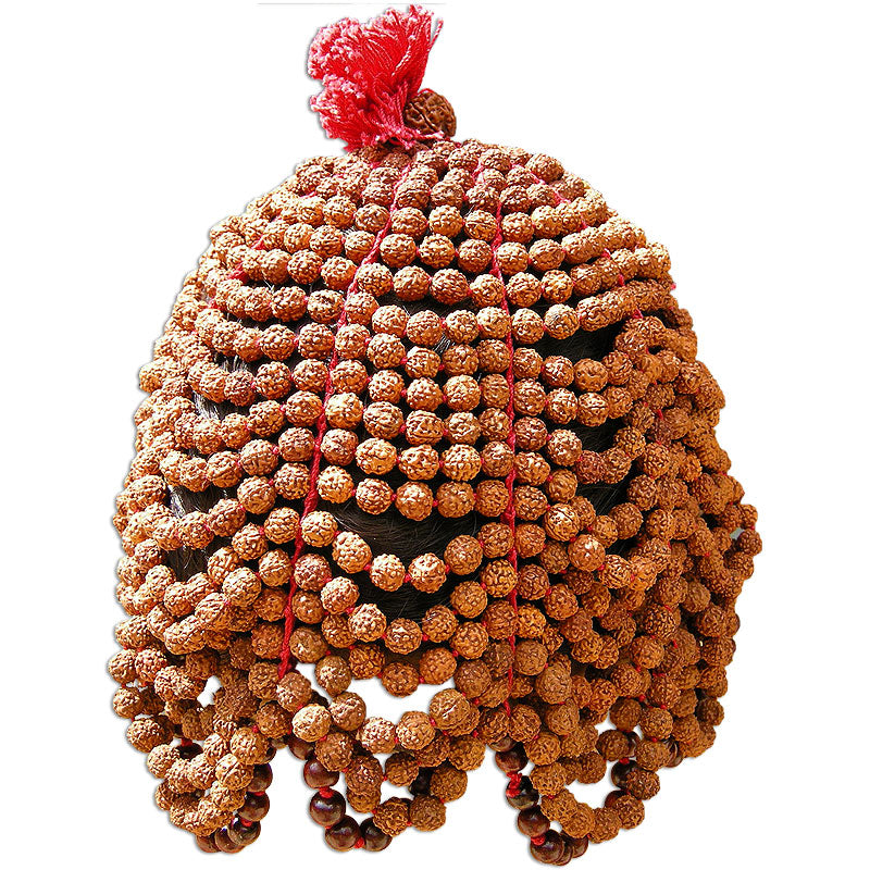 Rudraksha Hat | Rudraksha Meditation Cap | Rudraksha Beads Cap | Rudraksha Topi