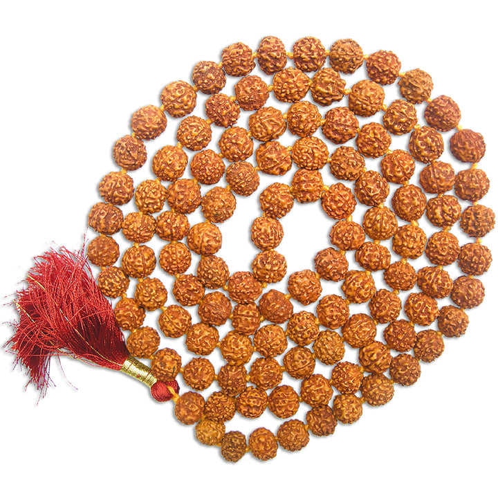 9mm Rudraksha Mala Rosary for Japa | 9mm Rudraksha Mala for wrist