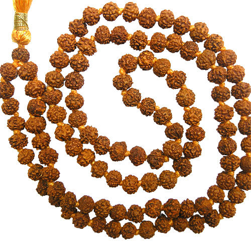 5mm Rudraksha Mala Necklace to Control Blood Pressure | Rudraksha Japa Mala Rosary 5mm 