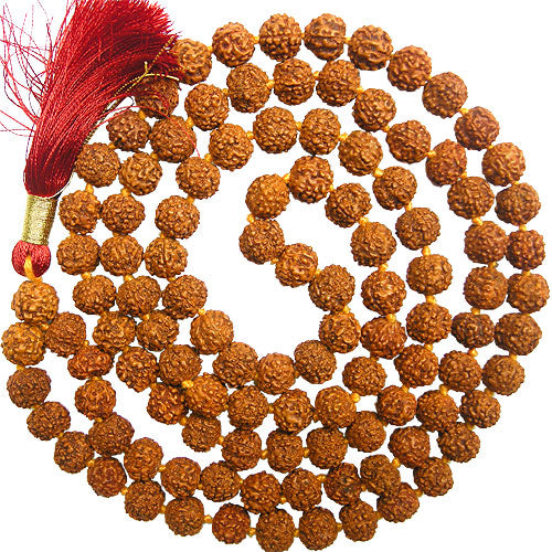 8 - 8.5mm Rudraksha Mala | Buy Online Rudraksha Beads Mala Rosary