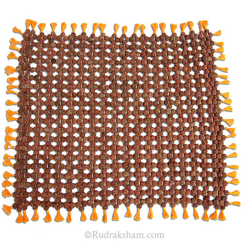 Rudraksha Mat - 7 | Rudraksha Aasana | Handmade Asana Mat for Meditation | Rudraksha Meditation Mat | Rudraksha Healing Mat