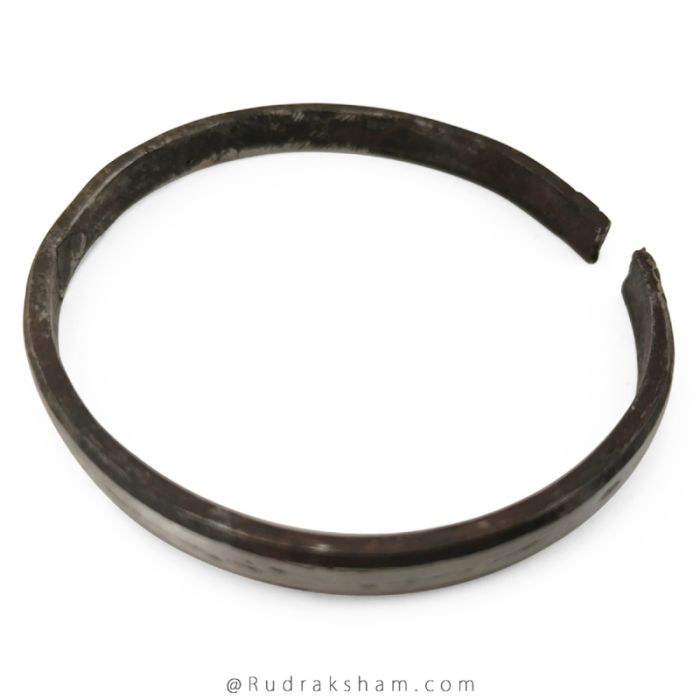 Black Horse Shoe Bracelet - Shani Kada, Energised Original Horse Shoe Kada for Good Luck, Real Black Horse Shoe Iron Bracelet - remove malefic effect of Saturn