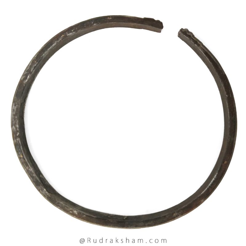 Black Horse Shoe Bracelet - Shani Kada, Energised Original Horse Shoe Kada for Good Luck, Real Black Horse Shoe Iron Bracelet - remove malefic effect of Saturn