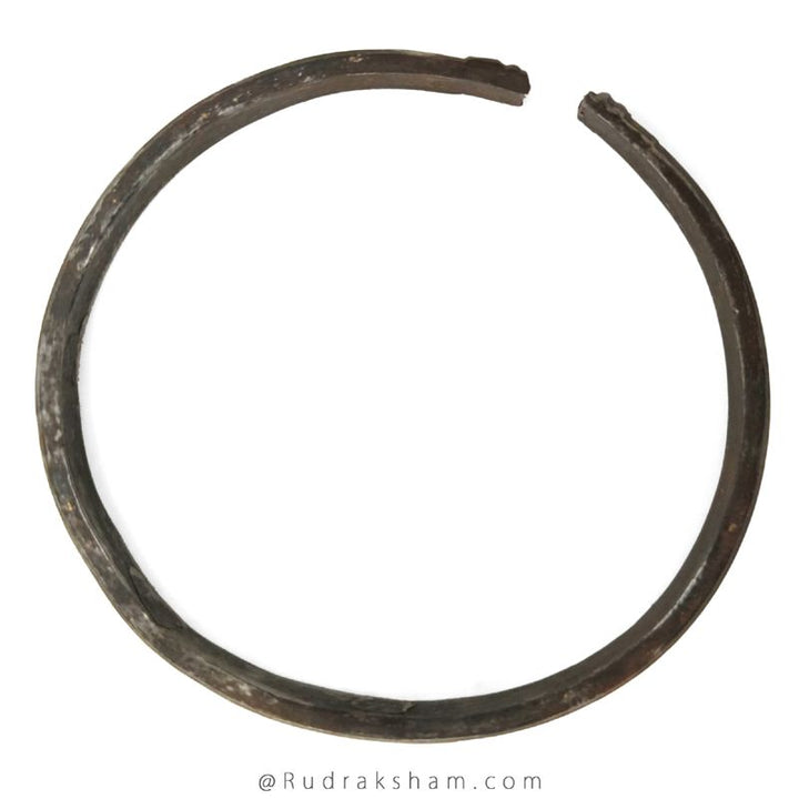 Black Horse Shoe Bracelet - Shani Kada, Energised Original Horse Shoe Kada for Good Luck, Real Black Horse Shoe Iron Bracelet - remove malefic effect of Saturn