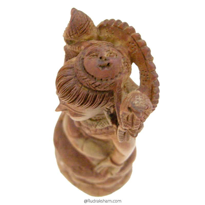11cm Lord Shiva Statue- Pure Sandalwood Shiva Idol