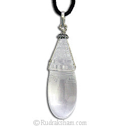 Sphatik Shree Yantra Lingam Pendant