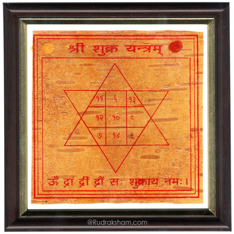 Venus (Shukra) Yantra to appease the planet Venus – Rudraksham