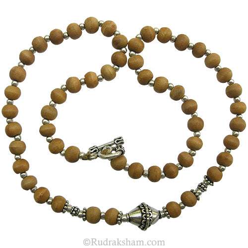  Silver Chandan Mala 7.5 mm