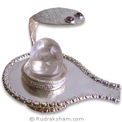 Silver Sphatik Shivling