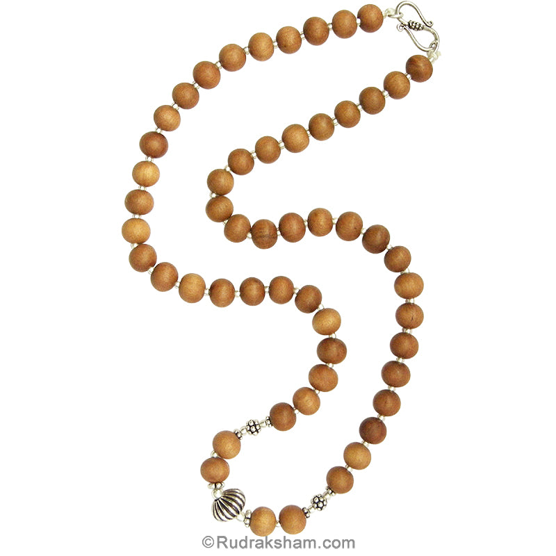  Silver Chandan Mala 7.5 mm