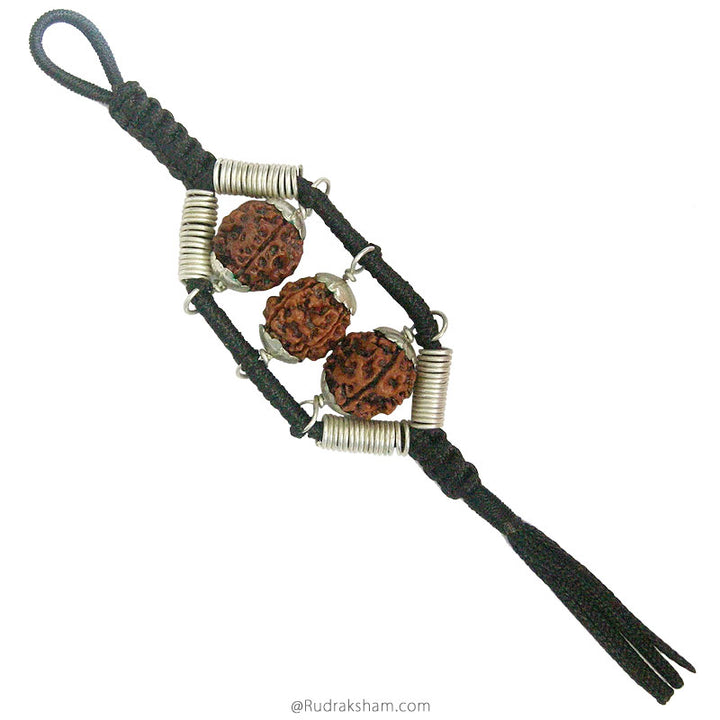 Speech Power - Kavach Charm in Copper | 4 Mukhi Rudraksha Kavach for blessings of Goddess Saraswati, To keep in Pocket, Wallet or Pencil box of children