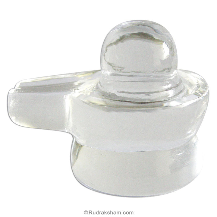 Sphatik Shivling | Pure Quartz Shivaling with Jalhari | Clear Crystal Shivling ( 105 g )