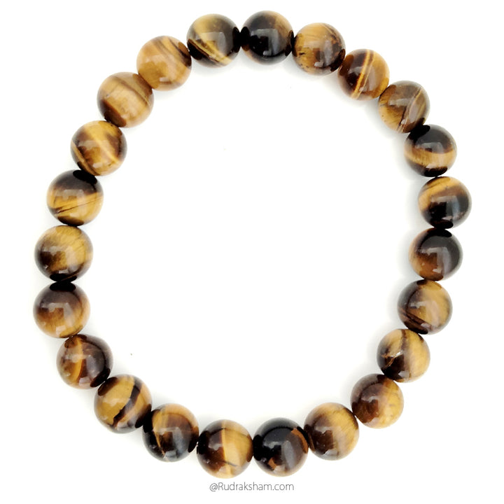 Tiger Eye Bracelet In Elastic
